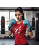 Kickbox Fighting kereknyakú pamut póló kick box mintával uniszex