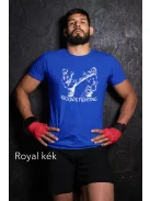 Kickbox Fighting kereknyakú pamut póló kick box mintával uniszex