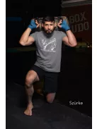 Kickbox Fighting kereknyakú pamut póló kick box mintával uniszex