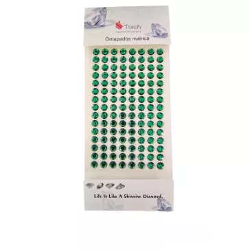 Strasszkő 8mm Smaragd zöld 120db/cs