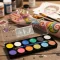 Diamond FX arcfesték - 12 színű Metál paletta /Metallic/12x10g