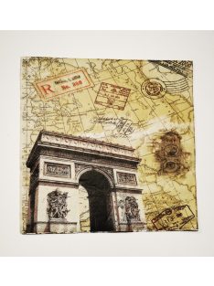 Dekupázs szalvéta - Utazás, több minta