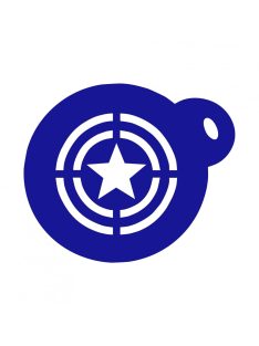 Arcfestő sablon - Amerika kapitány 