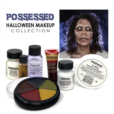 Mehron Possessed Halloween Makeup Collection – Professzionális SFX Smink Készlet (Ördögűző stílus)