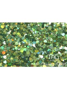 TAG Chunky Glitter Gel Green - Zöld 20gr