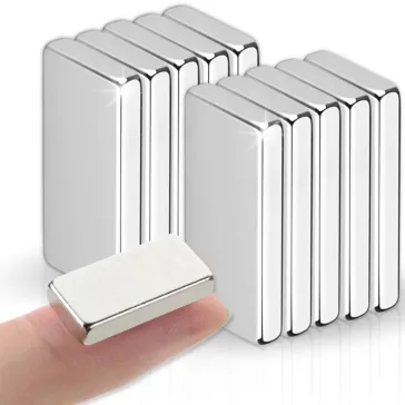 10 darab kis méretű neodímium téglatest mágnes