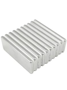 10 darabos 8x4x2 mm-es nikkelezett neodímium hasáb mágnes szett