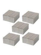 10 darabos 8x4x2 mm-es nikkelezett neodímium hasáb mágnes szett