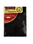 Feszített festővászon fekete - szögletes, több méretben