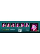 Superstar Aqua Luxus Arcfesték Paletta Blue Lagoon széria, 6 csillogó kék és zöld színnel, arcfestéshez és testfestéshez