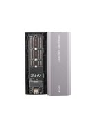 M.2 SATA NGFF SSD ház USB 3.1 Type C adapter 2230 2280 méretű meghajtókhoz