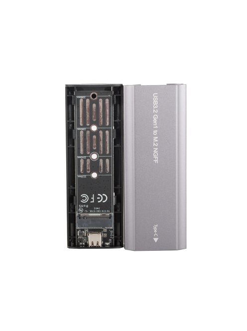M.2 SATA NGFF SSD ház USB 3.1 Type C adapter 2230 2280 méretű meghajtókhoz