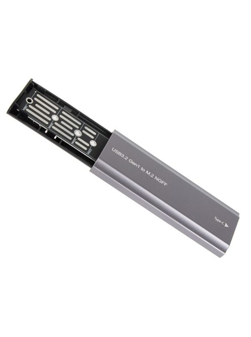 M.2 SATA NGFF SSD ház USB 3.1 Type C adapter 2230 2280 méretű meghajtókhoz