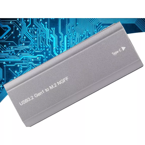 M.2 SATA NGFF SSD ház USB 3.1 Type C adapter 2230 2280 méretű meghajtókhoz