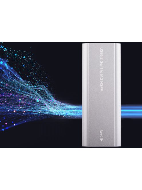 M.2 SATA NGFF SSD ház USB 3.1 Type C adapter 2230 2280 méretű meghajtókhoz