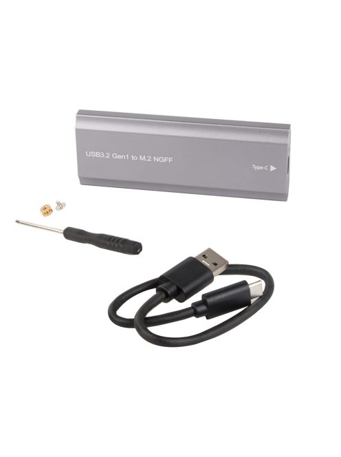 M.2 SATA NGFF SSD ház USB 3.1 Type C adapter 2230 2280 méretű meghajtókhoz