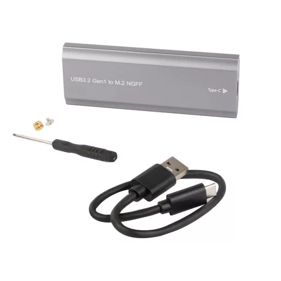 M.2 SATA NGFF SSD ház USB 3.1 Type C adapter 2230 2280 méretű meghajtókhoz