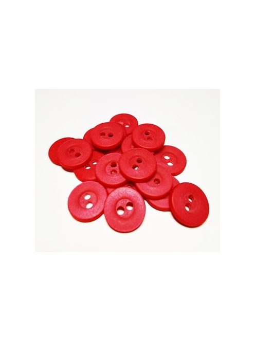 Kerek gomb 12 mm - Piros 5db/cs