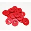 Kerek gomb 12 mm - Piros 5db/cs