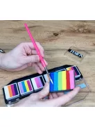 Leanne's Rainbow kerek arcfestőecset 4-es