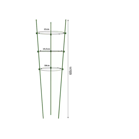 Gyűrűs támasz virágokhoz, növényekhez 60cm