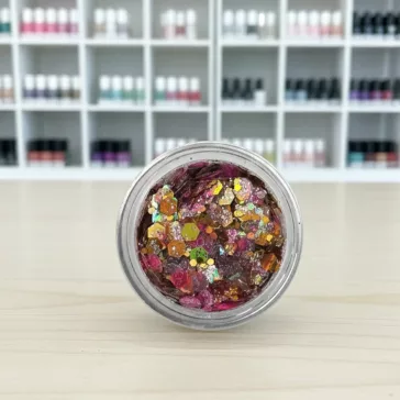 KiviArt Golden Fairy Mixed Chunky Csillám CG52 - Arany Tündér Glitter Sminkhez