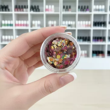 KiviArt Golden Fairy Mixed Chunky Csillám CG52 - Arany Tündér Glitter Sminkhez
