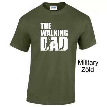 Póló - The Walking Dad  2XL Katona zöld