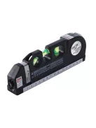Precíziós lézeres szintező 15 cm-es, 2,5 m-es mérőszalaggal, lézeres mérővel, 3 üzemmóddal, LED
