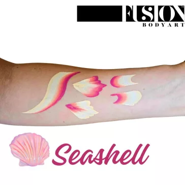 Fusion Body Art Sea Shell csíkos arcfesték 30g pasztell színekkel, one stroke technikához