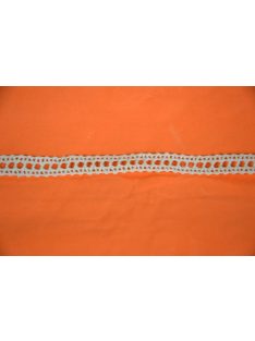 Csipke 100% pamut 1 cm-es bézs