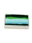 Diamond FX Garden Gnome csíkos arcfesték 28g, professzionális "one stroke" festék, zöld türkiz kék színek, sellő és vízi festés, bőrbarát, vízbázisú