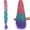 Szintetikus haj színes afro-ombre fonathoz - Pink/Kék/lila