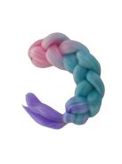 Szintetikus haj színes afro-ombre fonathoz - Pink/Kék/lila