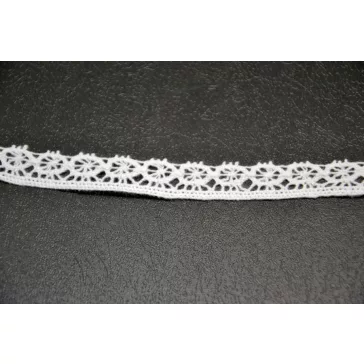 Csipke 100% pamut 1,5 cm-es fehér