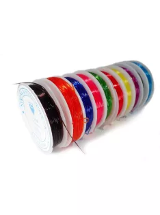 Rugalmas damil, fűzőzsinór -  több színben 0,8mm
