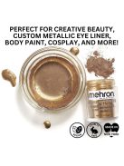 Mehron Metallic Powder Gold + - Mixing Liquid 