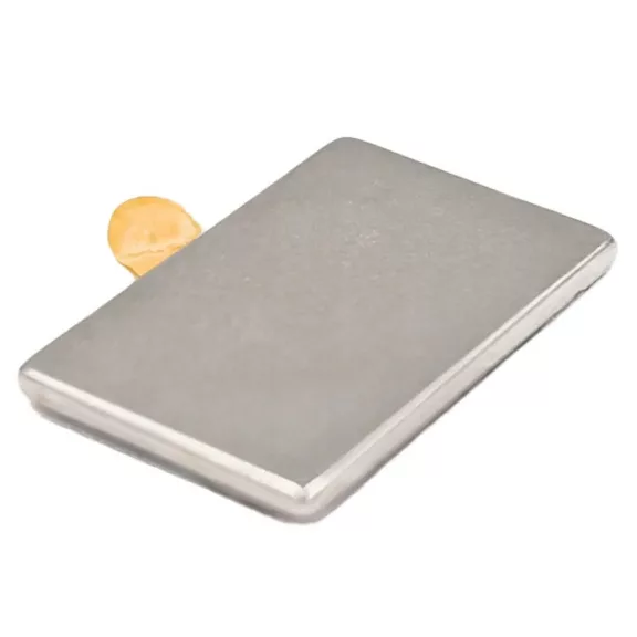 10 darabos öntapadós neodímium hasáb mágnes készlet 3M ragasztóval 15x10x1mm méretben