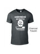 Póló fehér felirattal: 'Legénybúcsú betöltése folyamatban...', vicces legénybúcsú ruházat