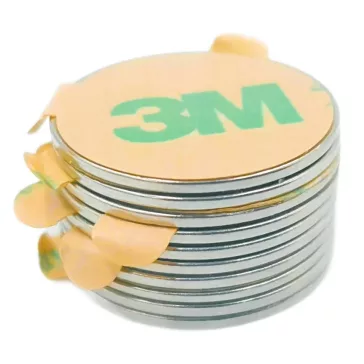 HÖGLER öntapadós neodímium korongmágnes 20×1 mm 10 darabos csomag