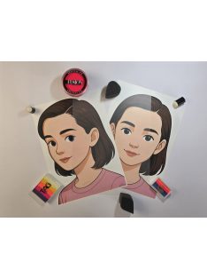 Arcfestés gyakorlólap Lány 2 részes A4