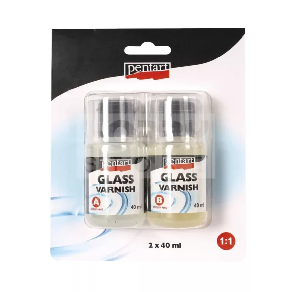 Üveggyanta, műgyanta - lakk1:1 szett 2x40 ml