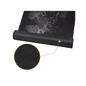 Világító XXXL gamer egérpad LED peremmel és térkép designnal