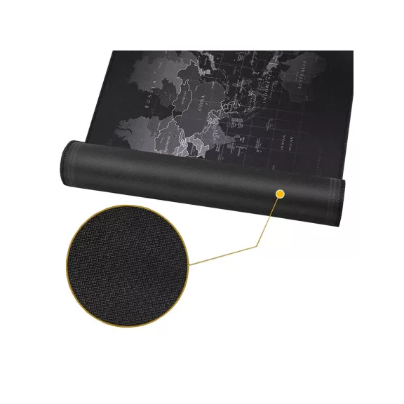 Térkép mintás LED gamer egérpad USB tápellátással