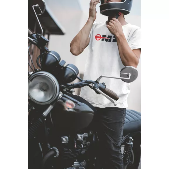 MZ logo póló, Motorradwerke Zschopau póló, retró motoros ajándék, veterán motor póló, NDK motoros ruházat, MK Kreatív