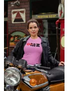 MZ logo póló, Motorradwerke Zschopau póló, retró motoros ajándék, veterán motor póló, NDK motoros ruházat, MK Kreatív