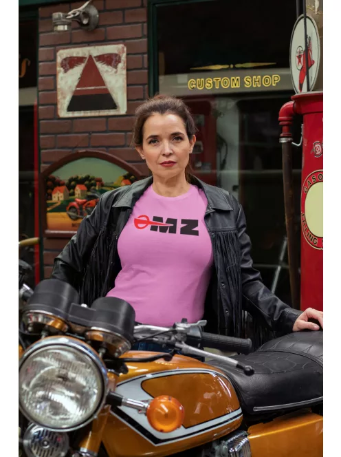 MZ logo póló, Motorradwerke Zschopau póló, retró motoros ajándék, veterán motor póló, NDK motoros ruházat, MK Kreatív