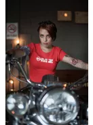 MZ logo póló, Motorradwerke Zschopau póló, retró motoros ajándék, veterán motor póló, NDK motoros ruházat, MK Kreatív