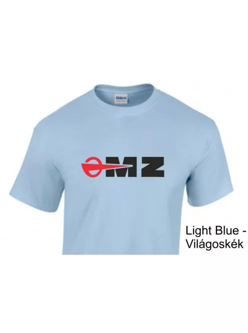 MZ logo póló, Motorradwerke Zschopau póló, retró motoros ajándék, veterán motor póló, NDK motoros ruházat, MK Kreatív