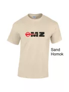 MZ logo póló, Motorradwerke Zschopau póló, retró motoros ajándék, veterán motor póló, NDK motoros ruházat, MK Kreatív